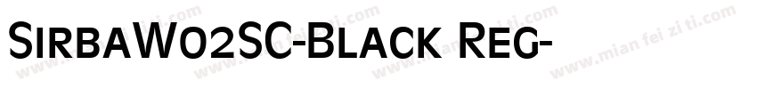 SirbaW02SC-Black Reg字体转换